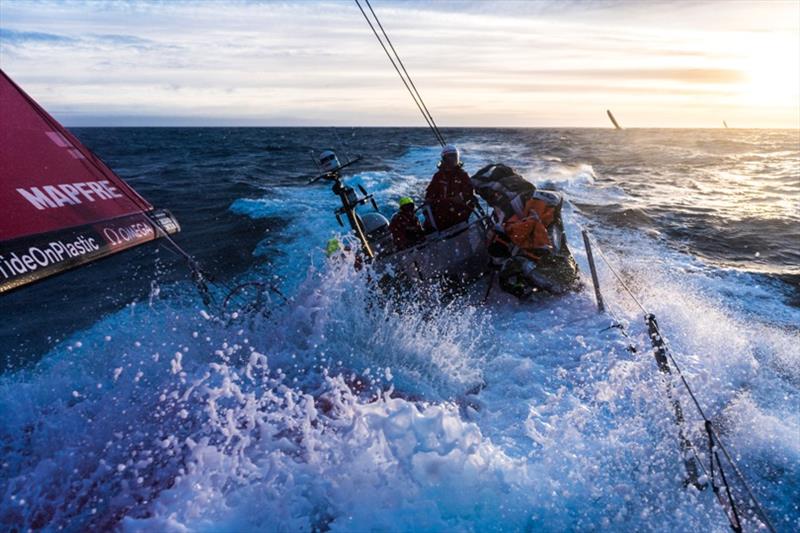 Volvo Ocean Race Leg 7 from Auckland to Itajai, day 05 on board MAPFRE, sunset time. 22 March - photo © Ugo Fonolla / Volvo Ocean Race