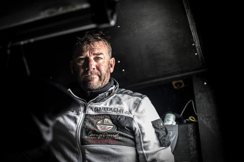 Leg 02, Lisbon to Cape Town, Day 17 David Witt on board Sun Hung Kai / Scallywag photo copyright Konrad Frost / Volvo Ocean Race taken at  and featuring the Volvo One-Design class