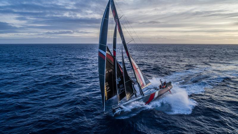 Hung Kai / Scallywag during Volvo Ocean Race Leg 7 from Auckland to Itajai photo copyright Konrad Frost / Volvo Ocean Race taken at  and featuring the Volvo One-Design class