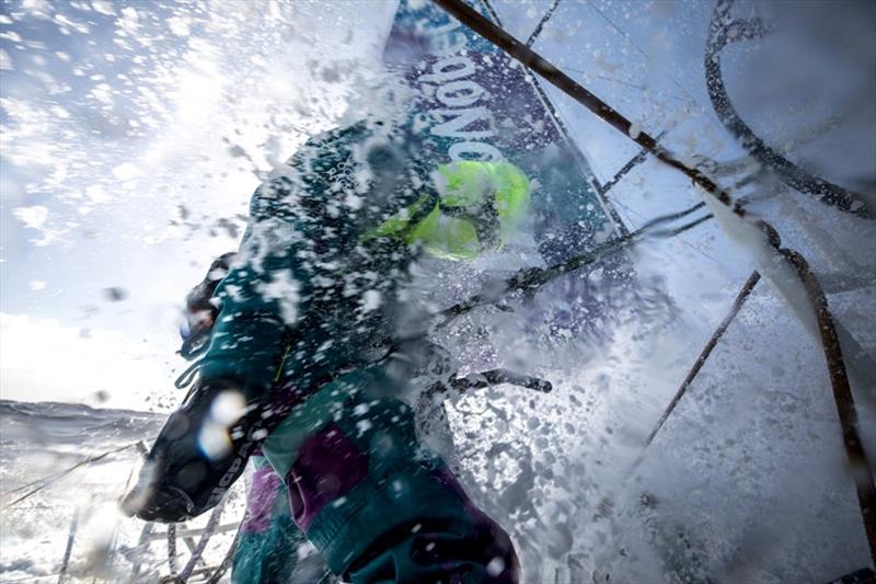 Volvo Ocean Race Leg 7 from Auckland to Itajai, day xx on board AkzoNobel. Martine Grael. - photo © James Blake / Volvo Ocean Race