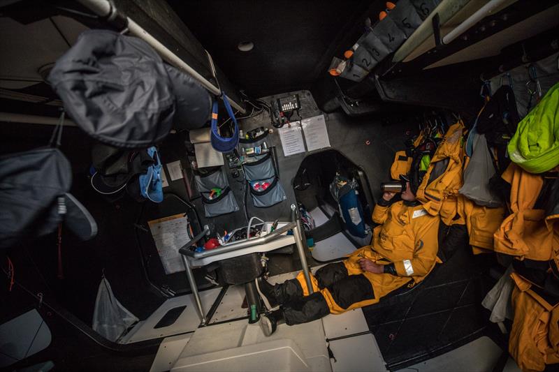 Leg 7 from Auckland to Itajai, day 9 on board Turn the Tide on Plastic. Brian Thompson. 26 March,  photo copyright Sam Greenfield / Volvo Ocean Race taken at  and featuring the Volvo One-Design class