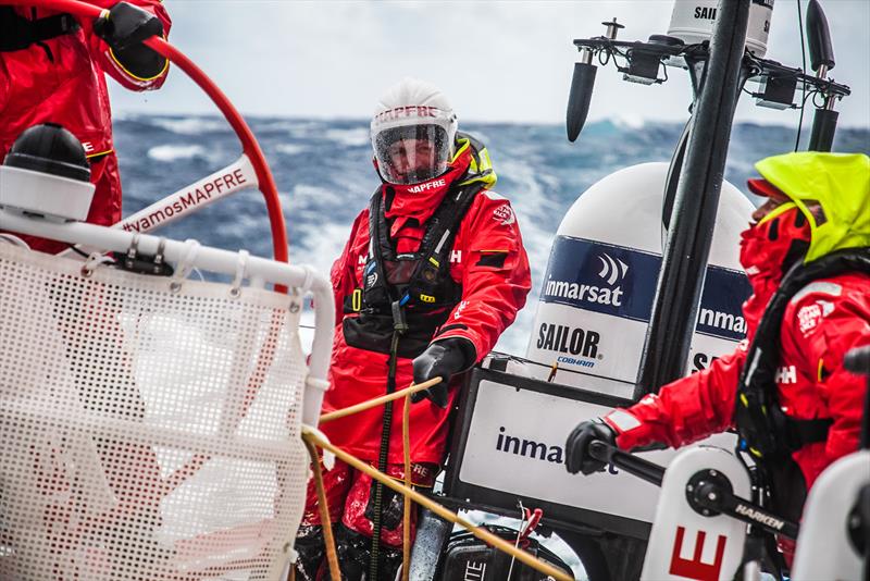 Leg 7 from Auckland to Itajai, day 10 on board MAPFRE, Antonio Cuervas-Mons, 27 March,  photo copyright Ugo Fonolla / Volvo Ocean Race taken at  and featuring the Volvo One-Design class
