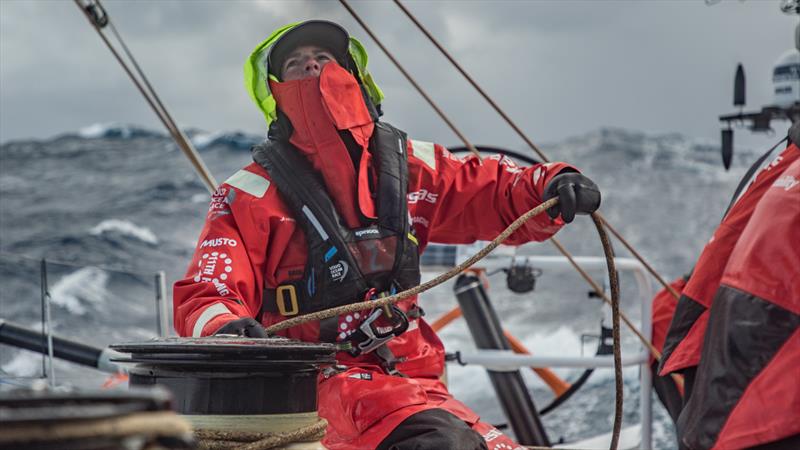 Leg 7 from Auckland to Itajai, day 10 on board Vestas 11th Hour. 26 March, . Stacey Jackson photo copyright Jeremie Lecaudey / Volvo Ocean Race taken at  and featuring the Volvo One-Design class