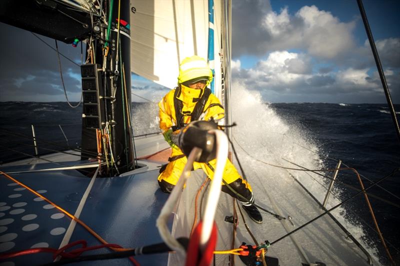 Volvo Ocean Race Leg 7 from Auckland to Itajai, day 12 on board Turn the Tide on Plastic. Bleddyn Mon photo copyright Sam Greenfield / Volvo Ocean Race taken at  and featuring the Volvo One-Design class