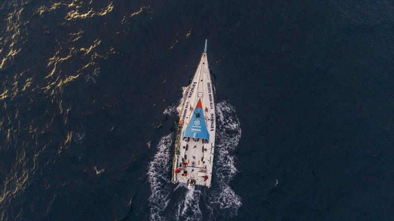 Leg 7 from Auckland to Itajai, day 14 on board Vestas 11th Hour. 31 March, . Mast Accident photo copyright Jeremie Lecaudey / Volvo Ocean Race taken at  and featuring the Volvo One-Design class