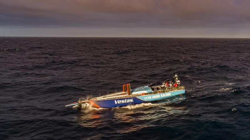 Leg 7 from Auckland to Itajai, day 14 on board Vestas 11th Hour. 31 March, . Mast Accident photo copyright Jeremie Lecaudey / Volvo Ocean Race taken at  and featuring the Volvo One-Design class