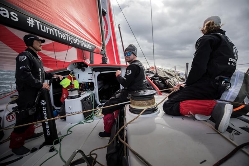 Volvo Ocean Race Leg 7 from Auckland to Itajai, day 16 on board Dongfeng. No water on deck for the first time since the start of this leg photo copyright Martin Keruzore / Volvo Ocean Race taken at  and featuring the Volvo One-Design class