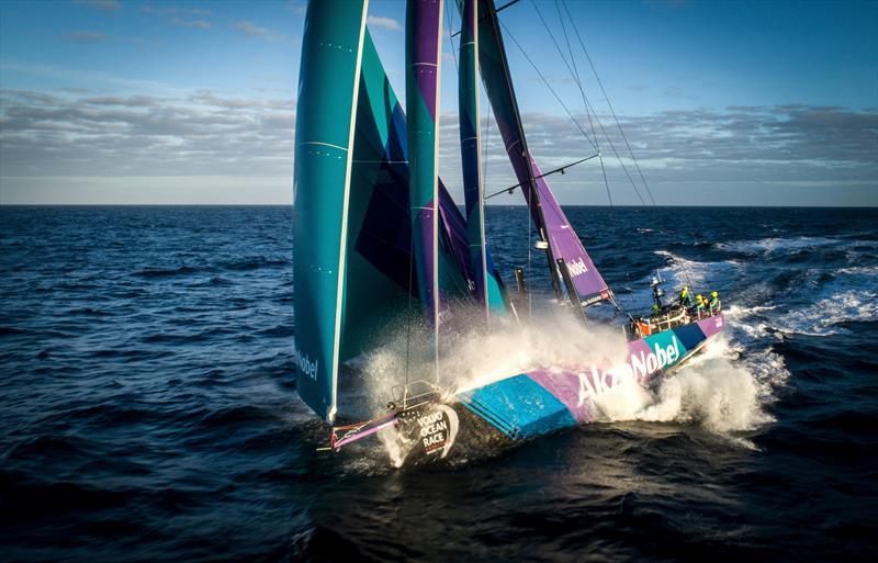 Leg 7 from Auckland to Itajai, day 04 on board AkzoNobel. 21 March,  photo copyright James Blake / Volvo Ocean Race taken at  and featuring the Volvo One-Design class