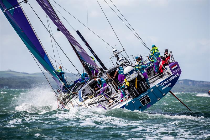 Akzonobel - Leg 7, Auckland to Itajai, start day. 18 March,  photo copyright Jesus Renedo / Volvo Ocean Race taken at  and featuring the Volvo One-Design class