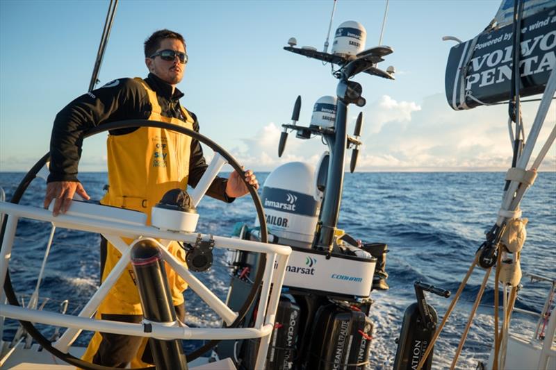 Volvo Ocean Race Leg 7 from Auckland to Itajai, day 19 on board Turn the Tide on Plastic. Bledyn Mon photo copyright Sam Greenfield / Volvo Ocean Race taken at  and featuring the Volvo One-Design class