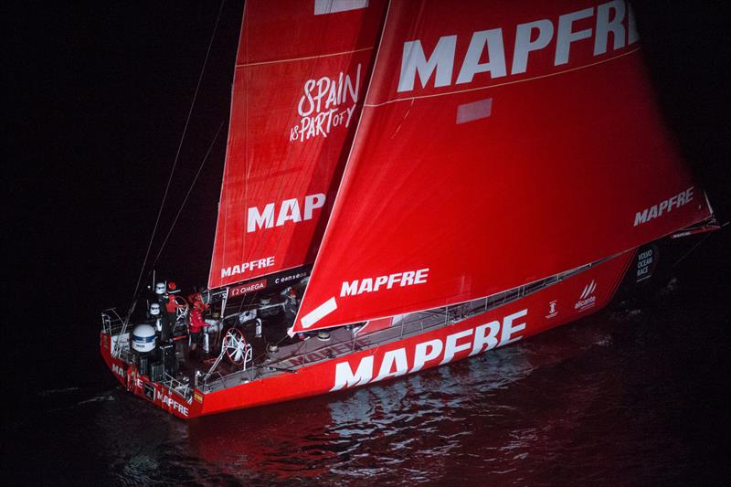 Leg 7 from Auckland to Itajai. MAPFRE finish in 5th place on Leg 7 of the Volvo Ocean Race in Itajai, Brazil. 08 April,  photo copyright Brian Carlin / Volvo Ocean Race taken at  and featuring the Volvo One-Design class