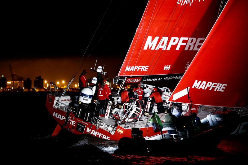 Leg 7 from Auckland to Itajai. Arrivals. 08 April,  photo copyright Pedro Martinez / Volvo Ocean Race taken at  and featuring the Volvo One-Design class