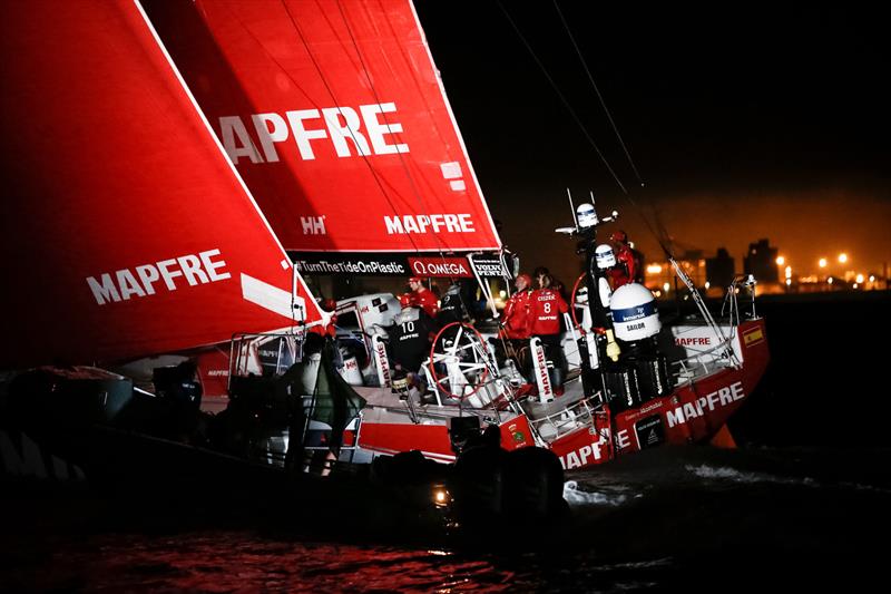 Leg 7 from Auckland to Itajai. Arrivals. 08 April,  photo copyright Pedro Martinez / Volvo Ocean Race taken at  and featuring the Volvo One-Design class