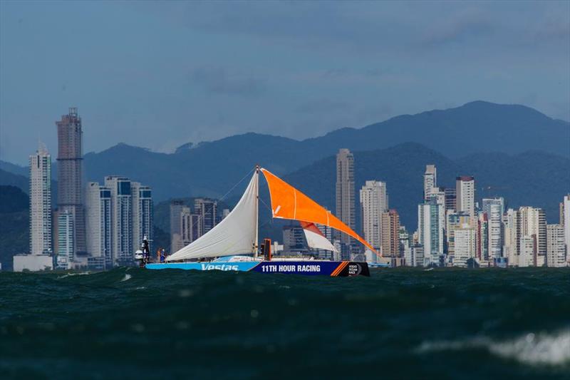 Vestas 11th Hour racing arrives in Itajai, April 16, 2018 - photo © Vestas 11th Hour Racing