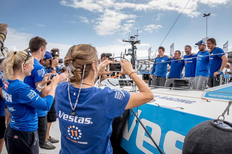  Vestas 11th Hour arrives in Itajai. 16 April, 2018. Leg 7 from Auckland to Itajai. - photo © Ainhoa Sanchez / Volvo Ocean Race