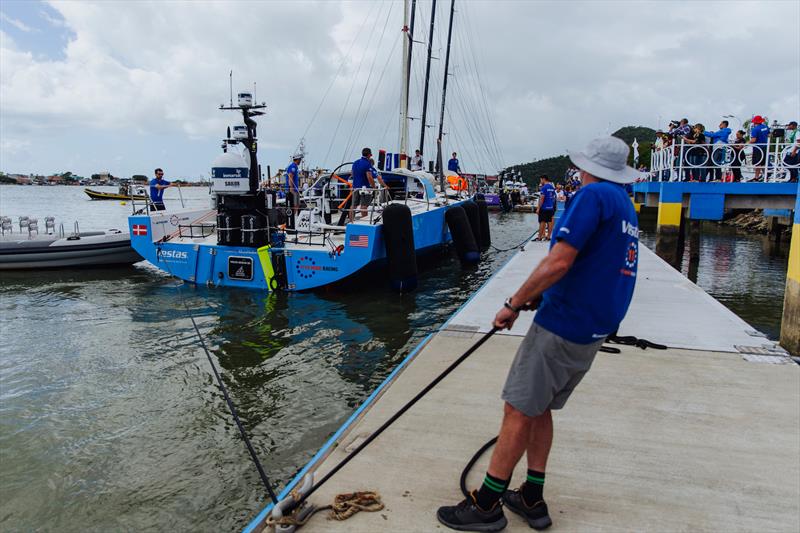  Vestas 11th Hour arrives in Itajai. 16 April, 2018. Leg 7 from Auckland to Itajai photo copyright Pedro Martinez / Volvo Ocean Race taken at  and featuring the Volvo One-Design class