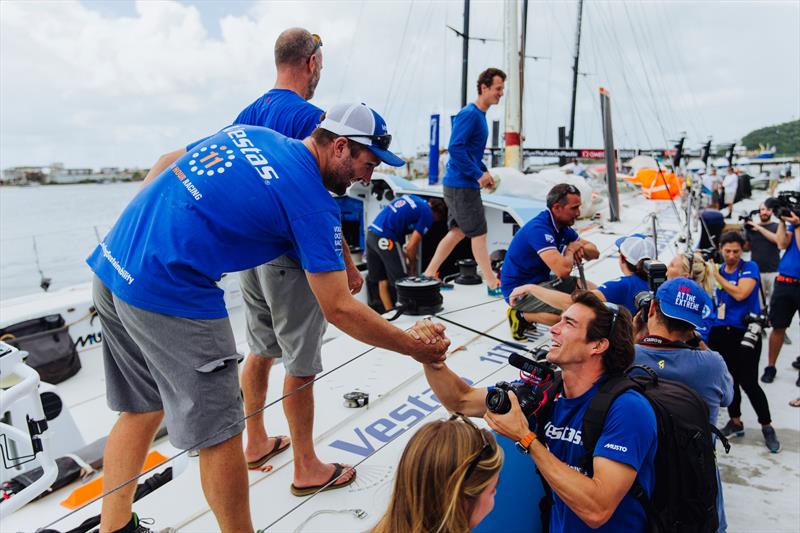  Vestas 11th Hour arrives in Itajai. 16 April, 2018. Leg 7 from Auckland to Itajai photo copyright Pedro Martinez / Volvo Ocean Race taken at  and featuring the Volvo One-Design class