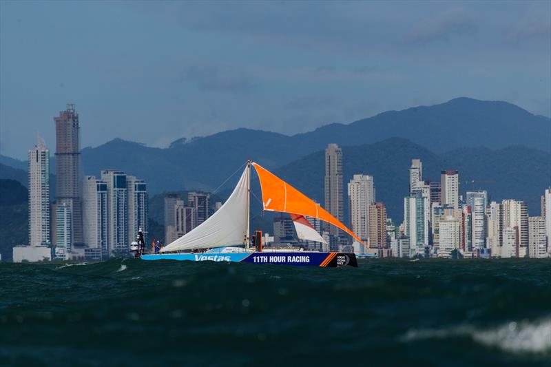  Vestas 11th Hour arrives in Itajai. 16 April, 2018. Leg 7 from Auckland to Itajai photo copyright Pedro Martinez / Volvo Ocean Race taken at  and featuring the Volvo One-Design class