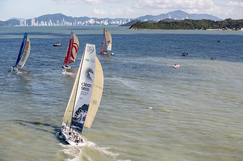 Volvo Ocean Race - Itajai Stopover. Practice Race. 19 April, photo copyright Ainhoa Sanchez / Volvo Ocean Race taken at  and featuring the Volvo One-Design class