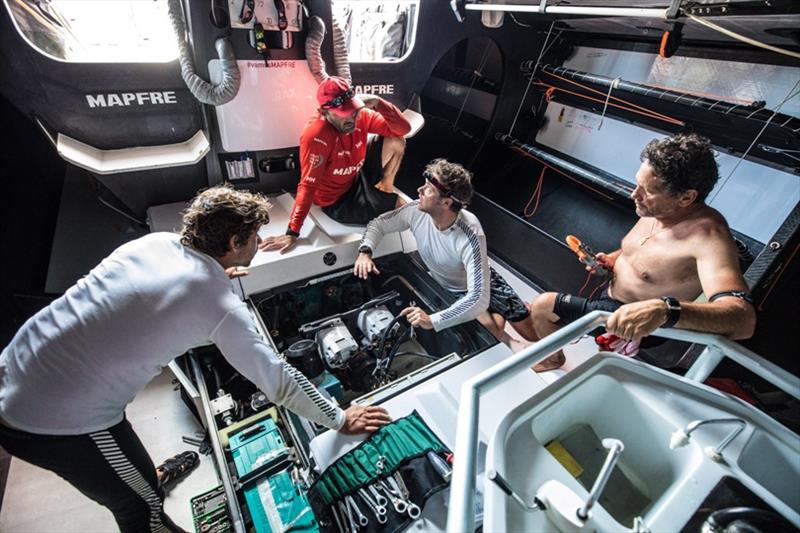 From left to right: Willy Altadill, Xabi Fernández, Ñeti Cuervas-Mons and Joan Vila photo copyright Ugo Fonolla / Volvo Ocean Race taken at  and featuring the Volvo One-Design class