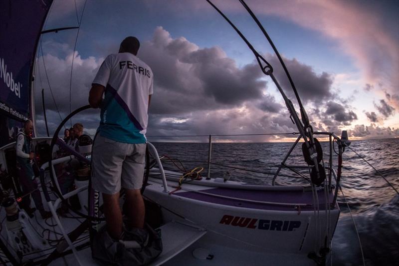 Sunrise as we approach the equator - Volvo Ocean Race Leg 8 from Itajai to Newport, Day 9, on board AkzoNobel. - photo © Brian Carlin / Volvo Ocean Race