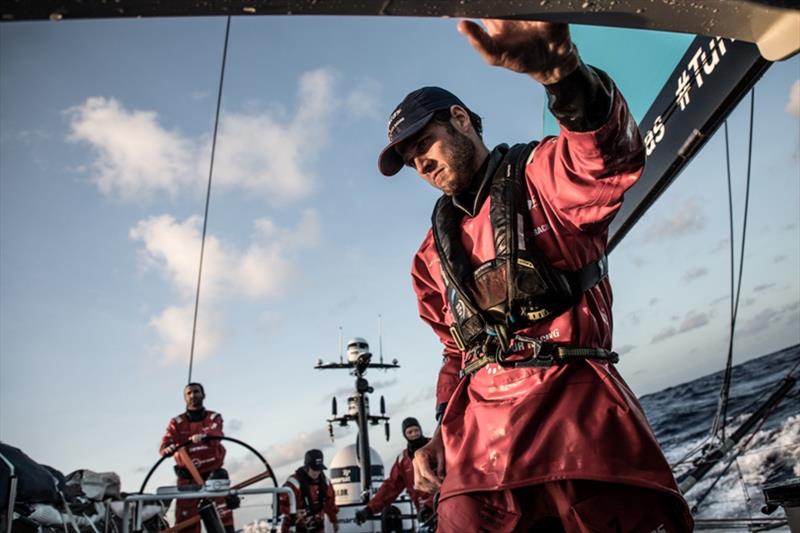 Volvo Ocean Race Leg 8 from Itajai to Newport, day 14, on board Vestas 11th Hour photo copyright Martin Keruzore / Volvo Ocean Race taken at  and featuring the Volvo One-Design class