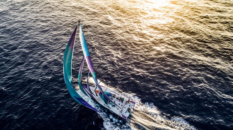 Volvo Ocean Race Leg 8 from Itajai to Newport, Morning drone shots on Day 15 on board AkzoNobel photo copyright Brian Carlin / Volvo Ocean Race taken at  and featuring the Volvo One-Design class