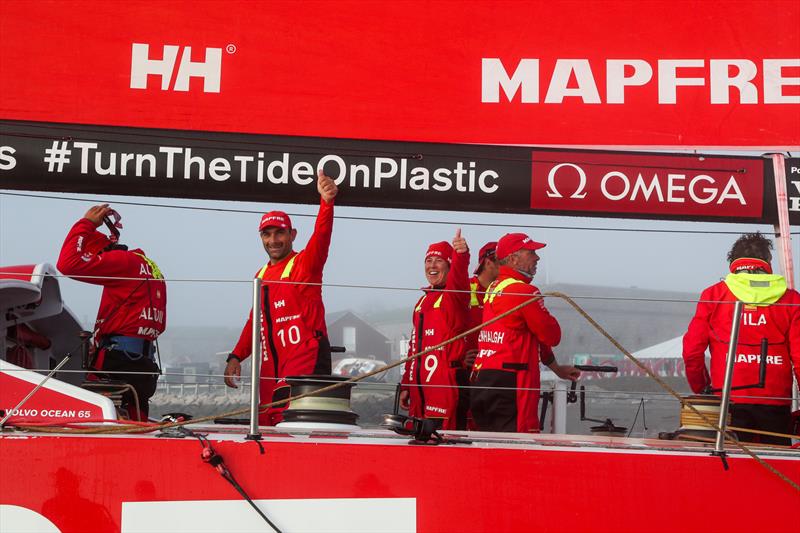 MAPFRE - Leg 8 from Itajai to Newport. Arrivals. 08 May,  photo copyright Jesus Renedo / Volvo Ocean Race taken at  and featuring the Volvo One-Design class