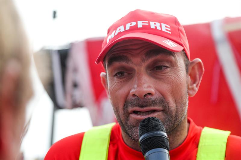 Xabi Fernandez - MAPFRE - Leg 8 from Itajai to Newport. Arrivals. 08 May,  photo copyright Jesus Renedo / Volvo Ocean Race taken at  and featuring the Volvo One-Design class