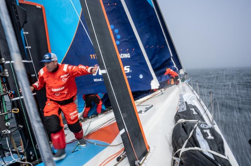 Volvo Ocean Race Leg 9, from Newport to Cardiff, day 1, on board Vestas 11th Hour photo copyright James Blake / Volvo Ocean Race taken at  and featuring the Volvo One-Design class