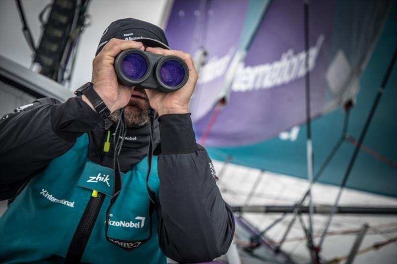 Volvo Ocean Race Leg 9, from Newport to Cardiff, day 8, on board Team AkzoNobel photo copyright Konrad Frost / Volvo Ocean Race taken at  and featuring the Volvo One-Design class