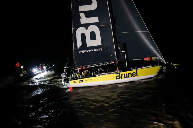 Team Brunel - Leg 9, from Newport to Cardiff, arrivals. 29 May,  photo copyright Ainhoa Sanchez / Volvo Ocean Race taken at  and featuring the Volvo One-Design class