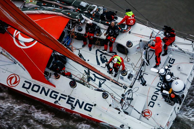 Dongfeng - Leg 9, from Newport to Cardiff, arrivals. 29 May,  photo copyright Ainhoa Sanchez / Volvo Ocean Race taken at  and featuring the Volvo One-Design class