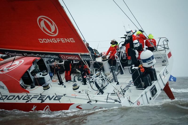 Dongfeng - Leg 9, from Newport to Cardiff, arrivals. 29 May,  photo copyright Jesus Renedo / Volvo Ocean Race taken at  and featuring the Volvo One-Design class