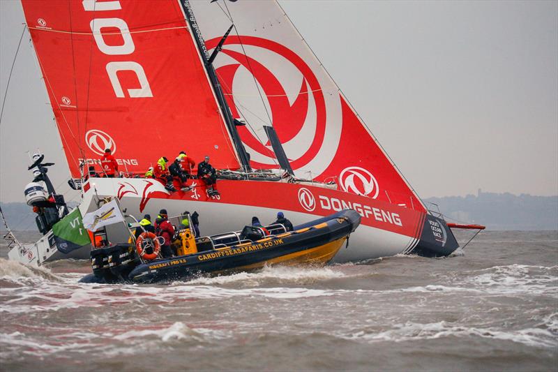 Leg 9, from Newport to Cardiff, arrivals. 29 May,  photo copyright Jesus Renedo / Volvo Ocean Race taken at  and featuring the Volvo One-Design class