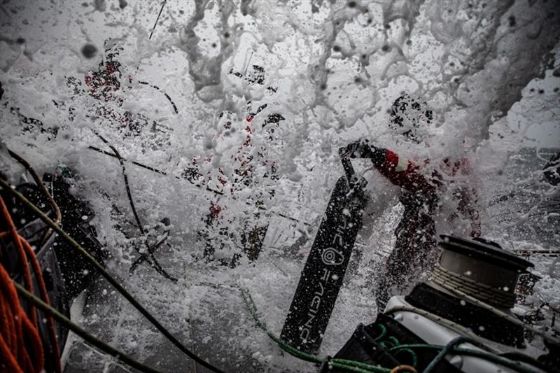 Volvo Ocean Race Leg 10, from Cardiff to Gothenburg, day 4, on board Sun Hung Kai / Scallywag. It. just keeps coming photo copyright Konrad Frost / Volvo Ocean Race taken at  and featuring the Volvo One-Design class