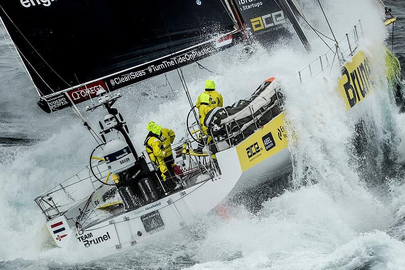 Team Brunel - Leg 10 from Cardiff to Gothenburg photo copyright Ainhoa Sanchez / Volvo Ocean Race taken at  and featuring the Volvo One-Design class