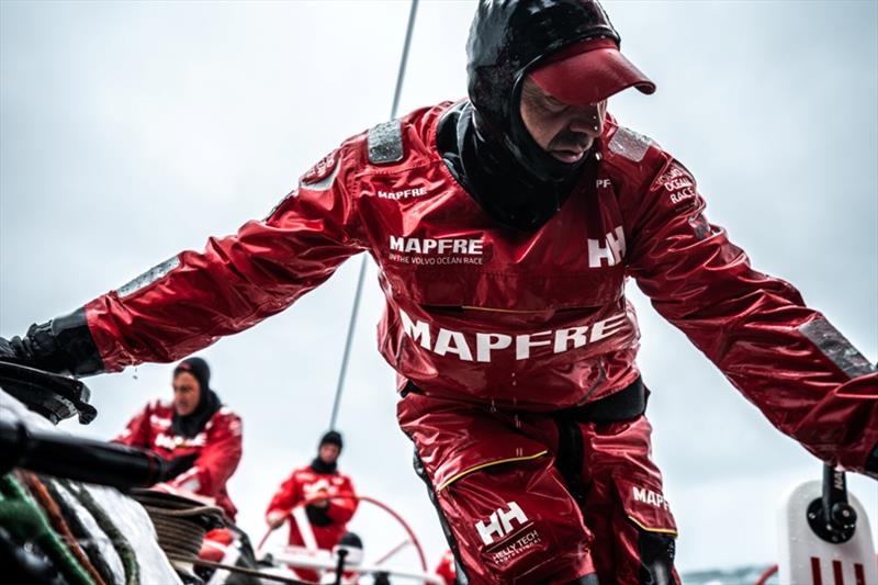 Volvo Ocean Race Leg 10, from Cardiff to Gothenburg, day 04, on board MAPFRE, Xabi Fernandez during a peeling. - photo © Ugo Fonolla / Volvo Ocean Race