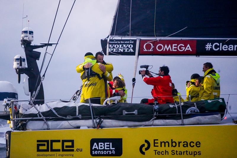 Team Brunel - Leg 10, from Cardiff to Gothenburg, arrivals. 14 June,  photo copyright Jesus Renedo / Volvo Ocean Race taken at  and featuring the Volvo One-Design class