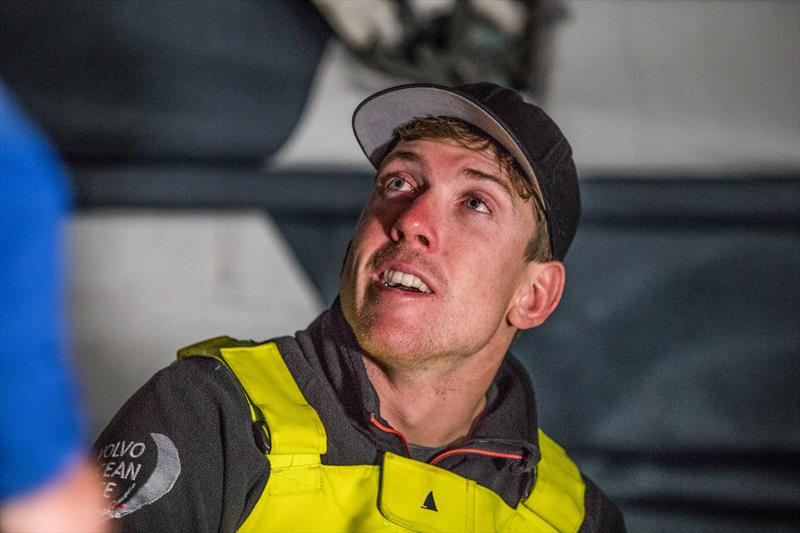 Peter Burling - Leg 10, from Cardiff to Gothenburg, arrivals. 14 June,  photo copyright Brian Carlin / Volvo Ocean Race taken at  and featuring the Volvo One-Design class