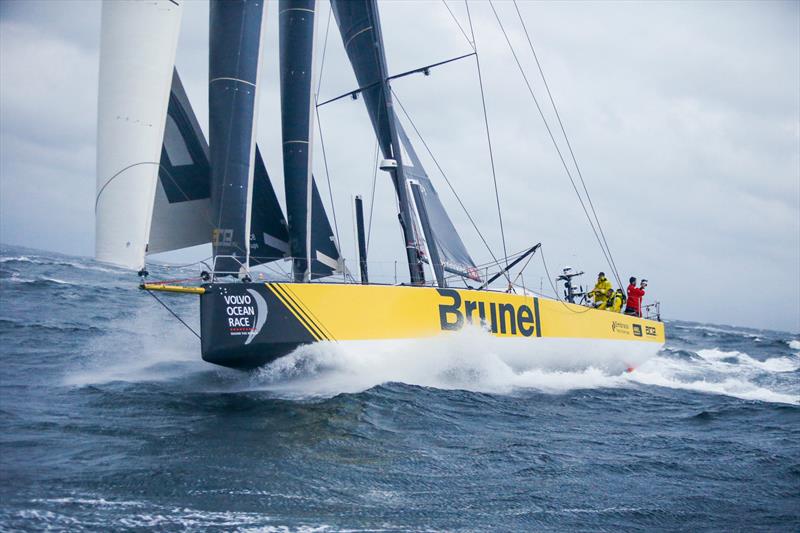 Team Brunel - Leg 10, from Cardiff to Gothenburg, arrivals. 14 June,  photo copyright Jesus Renedo / Volvo Ocean Race taken at  and featuring the Volvo One-Design class