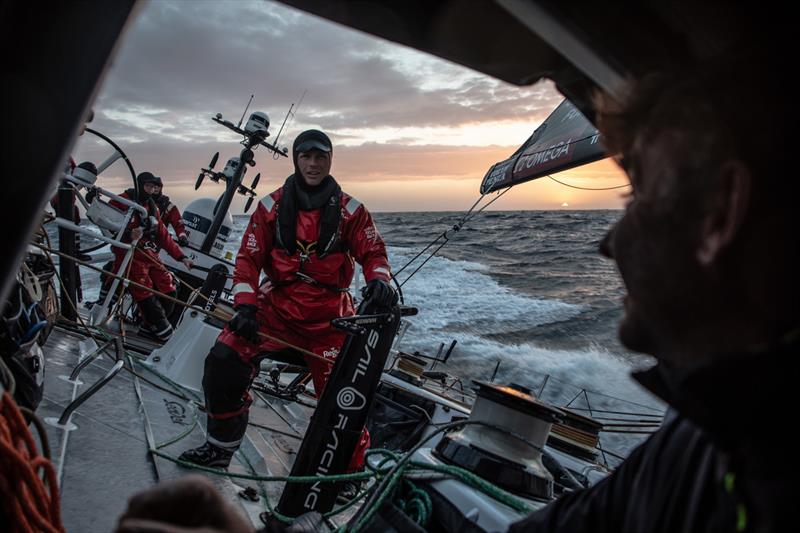 Leg 10, from Cardiff to Gothenburg, Day 5 on board Sun Hung Kai / Scallywag. Sail choice chat between David Witt and Luke Parkinson. 14 June, 2018 photo copyright Konrad Frost / Volvo Ocean Race taken at  and featuring the Volvo One-Design class