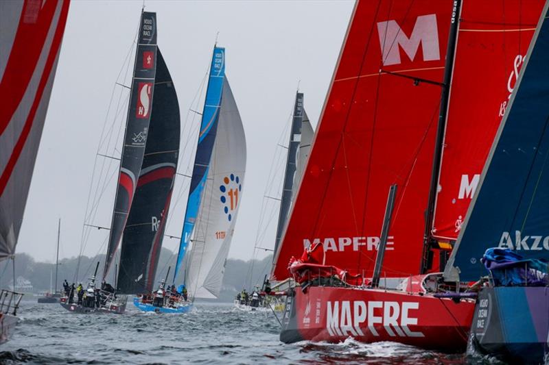 Newport stopover. Gurney's Resorts In-Port Race photo copyright Jesus Renedo / Volvo Ocean Race taken at  and featuring the Volvo One-Design class