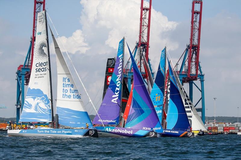 Gothenburg stopover. Gothenburg In-Port Race photo copyright Jesus Renedo / Volvo Ocean Race taken at  and featuring the Volvo One-Design class