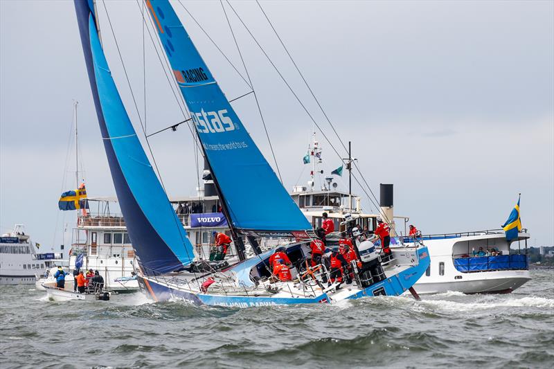 Vestas 11th Hour Racing - Leg 11, from Gothenburg to The Hague, start day. 21 June, 2018 photo copyright Jesus Renedo / Volvo Ocean Race taken at  and featuring the Volvo One-Design class