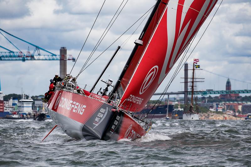 Dongfeng got away to a fast clean start - Leg 11, from Gothenburg to The Hague, start day. 21 June, 2018 photo copyright Jesus Renedo / Volvo Ocean Race taken at  and featuring the Volvo One-Design class