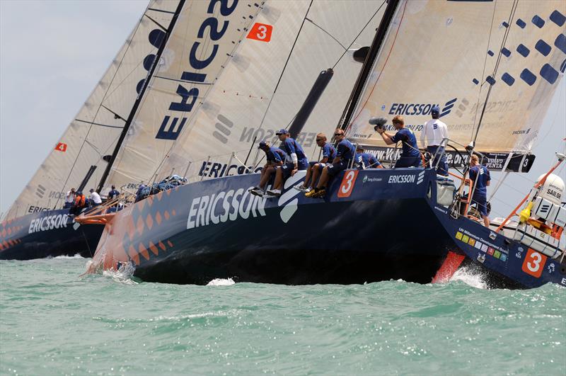 The Magnus Olsson skippered Ericsson 3, started 7 hours late on Leg 4 of the 2008/09 Volvo Ocean Race picked a better route, and passed the fleet to win the Leg photo copyright Dave Kneale / Volvo Ocean Race taken at  and featuring the Volvo 70 class