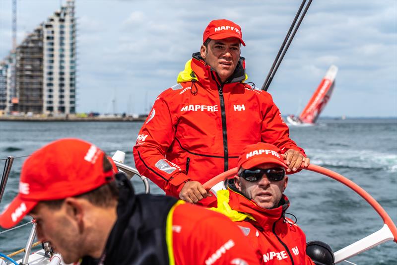 Leg 11, from Gothenburg to The Hague, Day 02 on board MAPFRE, Pablo Arrarte in our way in to Aarhus. 22 June,  photo copyright Ugo Fonolla / Volvo Ocean Race taken at  and featuring the Volvo One-Design class