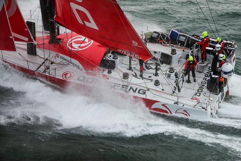 Dongfeng - Leg 11, from Gothenburg to The Hague, day 03. Heli LIVE as the fleet blast south, eyes set on The Hague. 23 June,  photo copyright Ainhoa Sanchez / Volvo Ocean Race taken at  and featuring the Volvo One-Design class