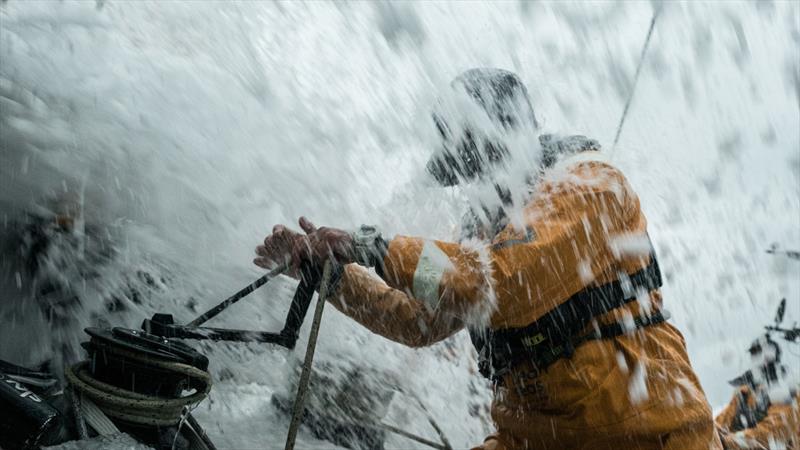 Leg 11, from Gothenburg to The Hague, day 03 on board Turn the Tide on Plastic. Dee Caffari taking a wave. 23 June,  photo copyright Rich Edwards / Volvo Ocean Race taken at  and featuring the Volvo One-Design class